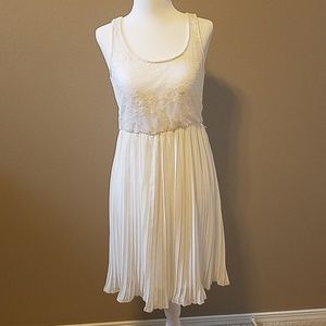 White Dress with lace detailed top